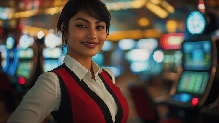 Tampilan permainan Bonanza Gold pada layar mobile esse4d dengan grid 6x5 dan simbol berwarna-warni