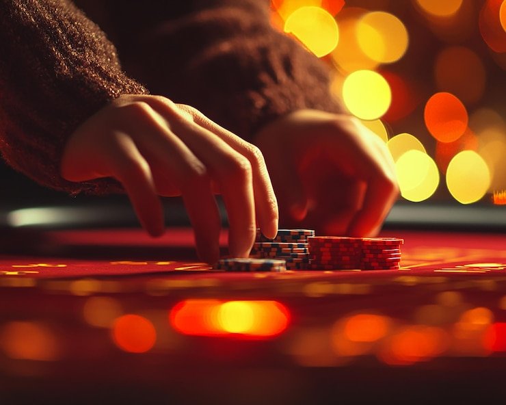 Antarmuka aplikasi mobile esse4d menampilkan meja dealer langsung dan menu permainan